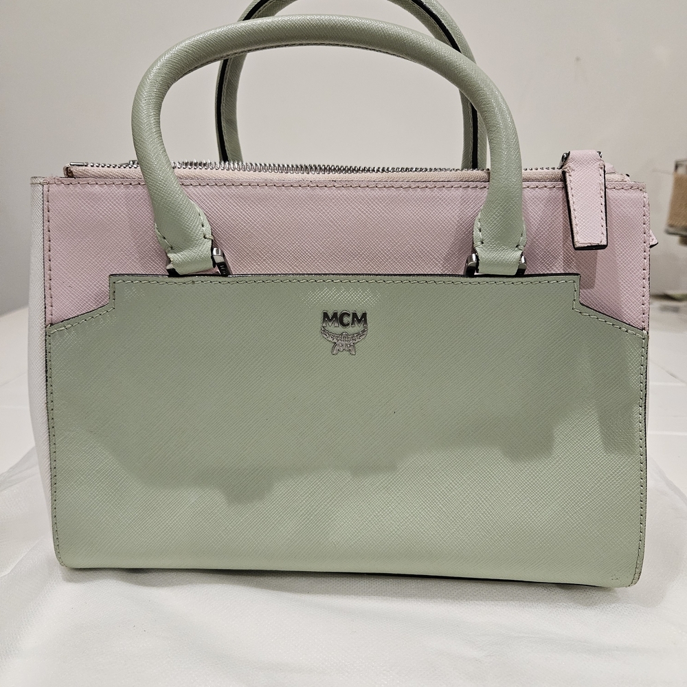 MCM Pink and Cream Women's Bag - Picture 14 of 15